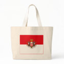 Monaco Flag w COA (light) Tote Bag