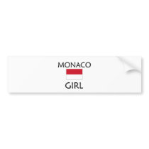 MONACO GIRL bumper stickers by flagshirt MONACO GIRL bumper stickers