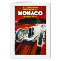 Monaco Grand Prix 1930 Greeting Cards