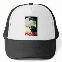 Monaco Grand Prix Car Race Travel Art Hat