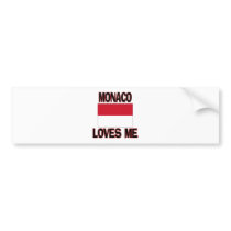 Monaco Loves Me bumper stickers by flagshirt Monaco Loves Me bumper stickers