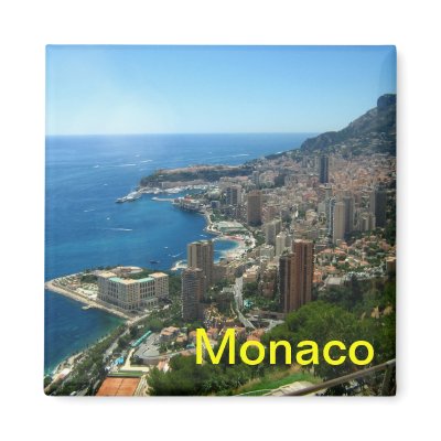 monaco france. magnets monaco france