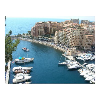 Monaco Marina and Condos Poster by Kat_Su