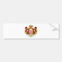 Monaco/Monegasque/Monacan Flag Bumper Stickers