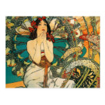 Monaco Monte Carlo Alphonse Mucha Postcard