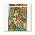 Monaco Monte Carlo Art Nouveau Refrigerator Magnet