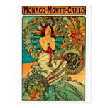 Monaco Monte Carlo Art Nouveau Post Card