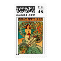 Monaco Monte Carlo Art Nouveau Postage Stamps