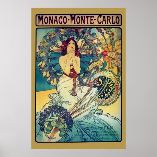 Mónaco Monte Carlo (oro) Impresiones