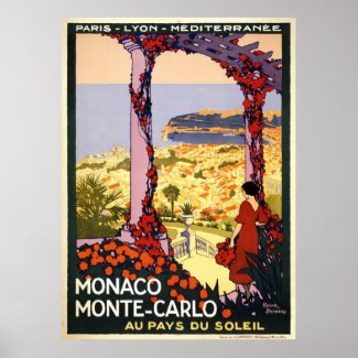 Monaco Monte Carlo print