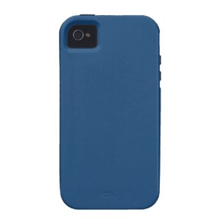 Monaco Noble Blue Solid Color iPhone 4 Covers