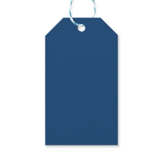 Monaco Noble Blue Solid Color Pack Of Gift Tags