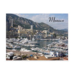 monaco port postcard