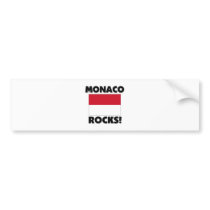 Monaco Rocks bumper stickers by flagshirt Monaco Rocks bumper stickers