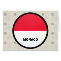 Monaco Roundel quality Flag Cards