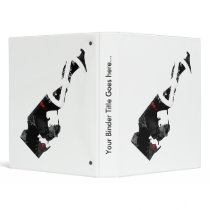 Monaco Trendy Peace Sign with Monacan map 3 Ring Binder