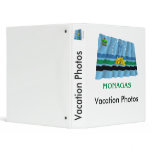 Monagas Waving Flag with Name Vinyl Binder