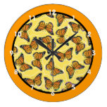 MONARCH BUTTERFLIES Clock