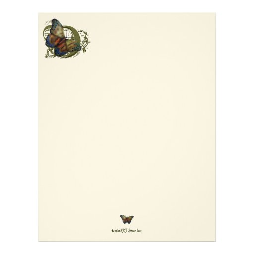 Monarch Butterfly 8.5" x 11" Letterhead | Zazzle