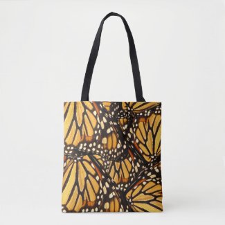 Monarch Butterfly Abstract Orange Animal Tote Bag