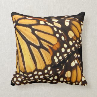 Monarch Butterfly Abstract Pillows