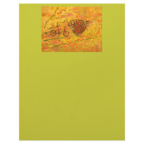 monarch butterfly and bicycle letterhead template