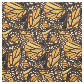Monarch Butterfly Animal Abstract Pattern Fabric