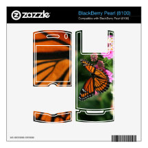 Monarch Butterfly BlackBerry Pearl (8100) Skin BlackBerry Skins