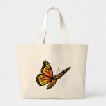 Monarch butterfly canvas bag