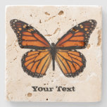 Monarch Butterfly Custom Stone Coaster