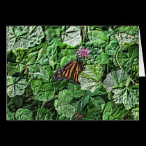Monarch Butterfly Digital Art Photo Note Card by SmilinEyesTreasures Monarch Butterfly Digital Art Photo Note Card