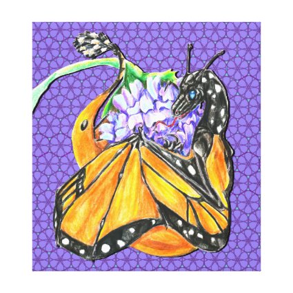 Monarch Butterfly Dragon Stretched Canvas Prints