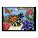 Monarch Butterfly Fairy Cat Fantasy Art Card