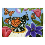 Monarch Butterfly Fairy Cat Fantasy Art Card cards