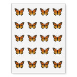 Monarch Butterfly Fashion Temporary Tattoos