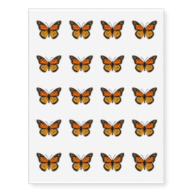 Monarch Butterfly Fashion Temporary Tattoos