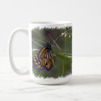 Monarch Butterfly in the Grass Coffee Mugs