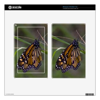 Monarch Butterfly in the Grass Decal For Kindle Fire