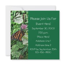 Monarch Butterfly Nature Photo Party Invitation by SmilinEyesTreasures Monarch Butterfly Nature Photo Party Invitation
