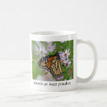 Monarch Butterfly on Aster Wildflowers Mug
