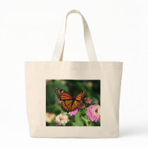 Monarch Butterfly on Lantana Flower Bags