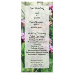 Monarch Butterfly on Pink Lantana Wedding Program Custom Rack Cards