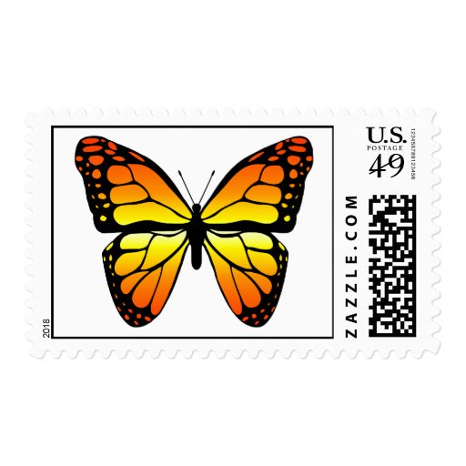 Monarch Butterfly Postage Stamp Zazzle