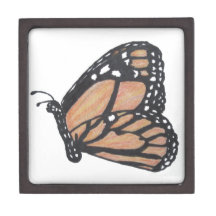 Monarch Butterfly Premium Keepsake Boxes