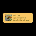 Monarch Butterfly Return Address Label