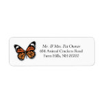 Monarch Butterfly Return Address Labels Stickers