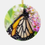Monarch Butterfly Sipping Nectar Ornament