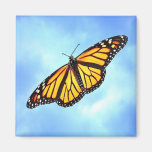 Monarch Butterfly Square Magnet