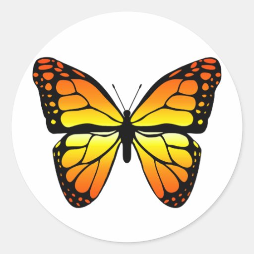 Monarch Butterfly Sticker