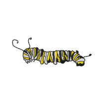 Monarch Caterpillar embroidered shirts